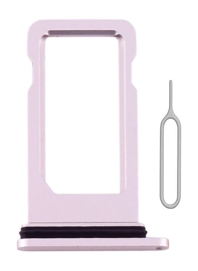 Perzework SIM Card Tray Holder Slot Replacement for iPhone 13 (Pink) with Waterproof Rubber Ring and Eject Pin (Single Sim Version) - Image 1